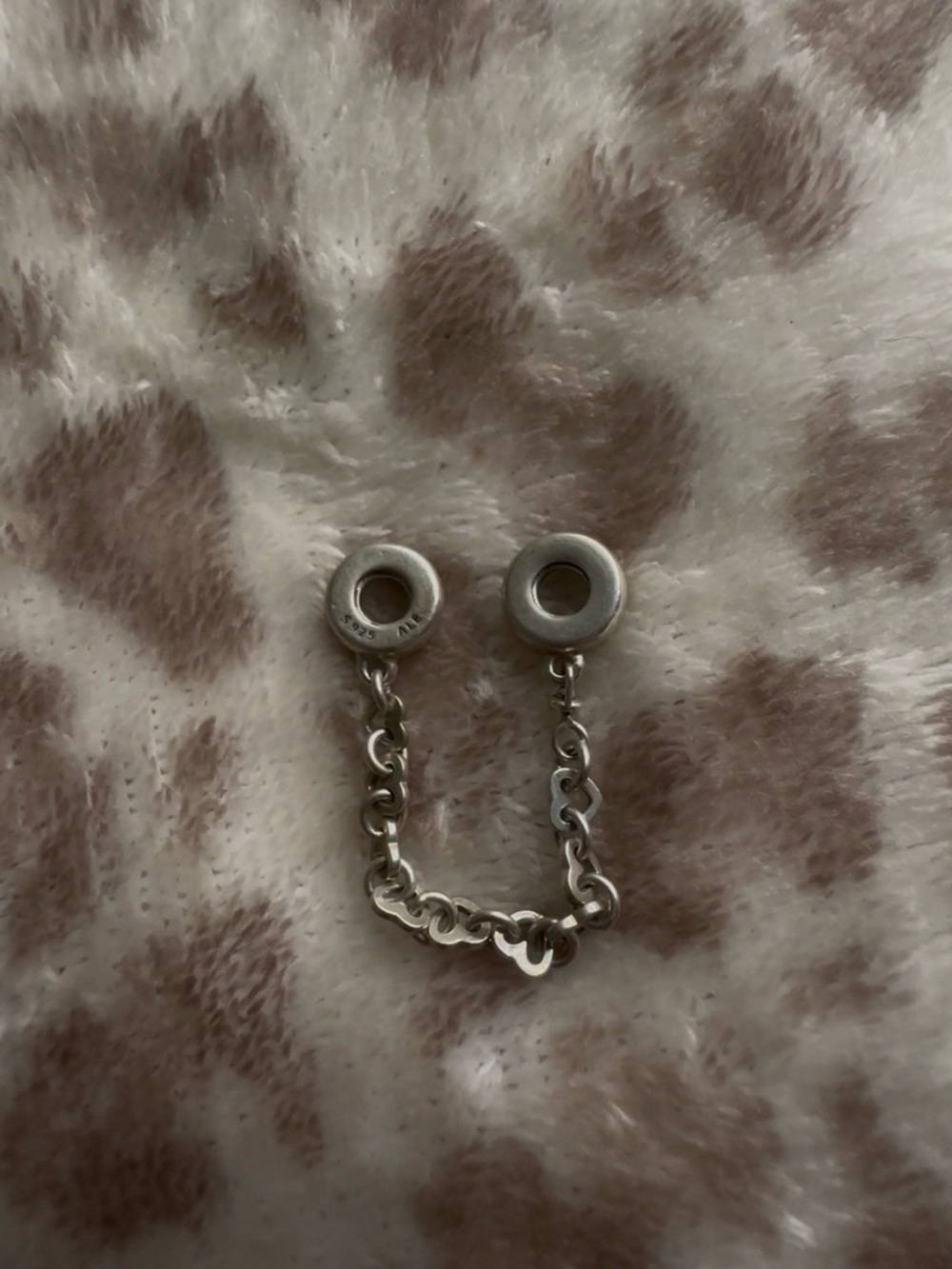 PANDORA Sterling Silver Safety Chain Connector/Stopper- Silver